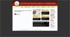 Desktop Screenshot of centrodemartilleros.com.ar